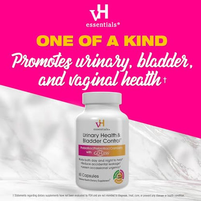 vH essentials Urinary Health & Bladder Control, Cranberry Extract, Prebiotics and Probiotics