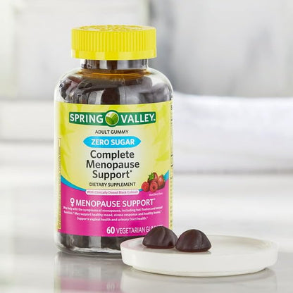 IKJ Zero Sugar Complete Menopause Support Vegetarian Gummies, 60 Count