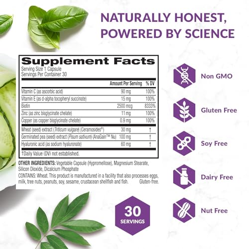 BioTrust Timeless Beauty Ceramide Booster – Hair & Skin Restoring Phytoceramides 