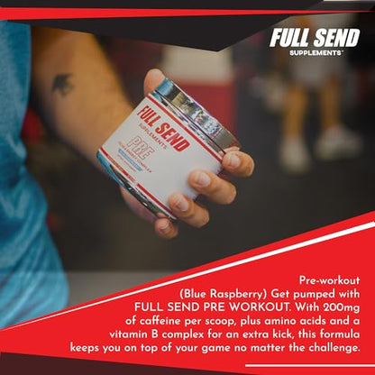 FULL SEND Pre Workout Powder with Beta Alanine, Preworkout Energy Supplement