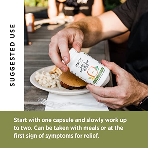 Matys Acid & Indigestion Relief Capsules, Safe Antacid Alternative for Occasional Acid