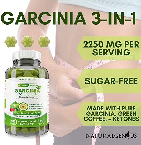 Fat Burning Gummies Pure Extract Garcinia Cambogia, Green Coffee, Raspberry Ketones