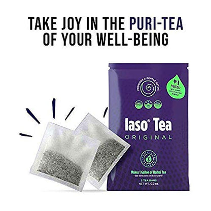Total Life Changes Solution Kit IASO Natural Herbal Detox Tea Bags & Nutra
