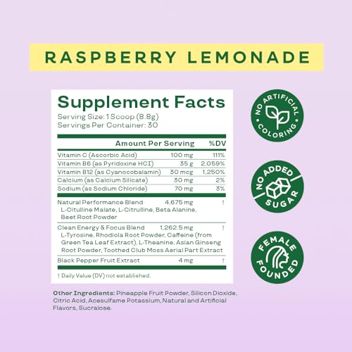 Bloom Nutrition High Energy Pre Workout Powder, Amino Energy with Beta Alanine, Ginseng Bloom Nutrition