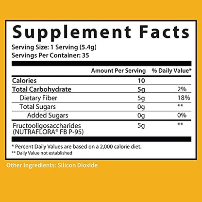 GOBIOTIX Fiber Supplement - Prebiotic Soluble Fiber Powder, Supports Gut Health