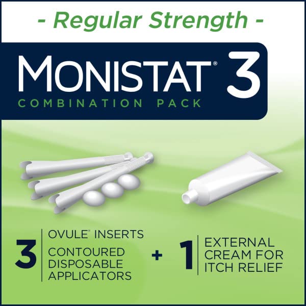 Monistat 3 Vaginal Antifungal Combination Pack - 3 Each, Pack of 2 Monistat