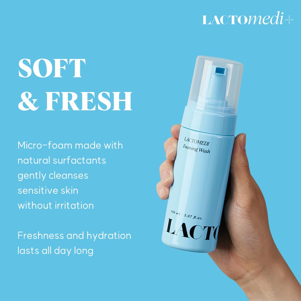 LACTOMEDI Feminine Foaming Wash | Gentle Foam Cleanser for Intimate Hygiene | pH-Balanced Formula LACTOMEDI