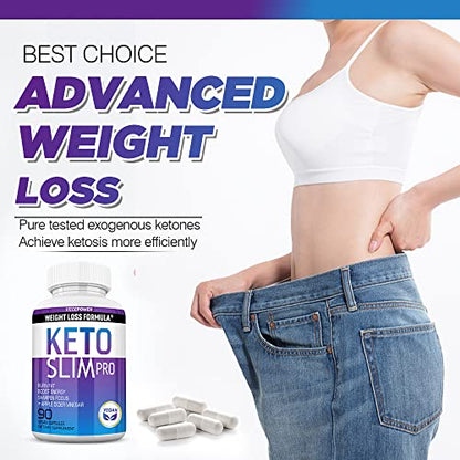 VEGEPOWER Keto Fast Diet Pills- Ketone Slim Pro 180 Capsules-Apple Cider Vinegar