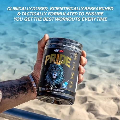 EHP Labs Pride Pre Workout Powder Energy Supplement - Sugar Free Preworkout for Men
