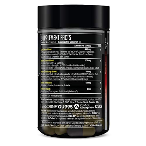 LIPORUSH NDS Nutrition XT - Concentrated Thermogenic with L-Carnitine & Teacrine