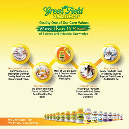 Greenfield Nutritions Halal Prenatal Vitamins with DHA and Folic Acid - Essential Prenatal Pregnancy