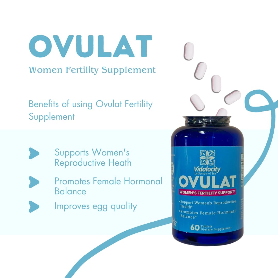 Secrets Of Tea Fertility Bundle - Fertility Tea and Fertility Supplements for Women, Prenatal Vitamins Secrets Of Tea