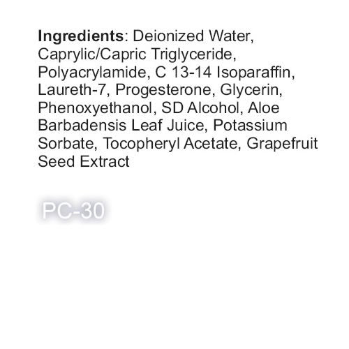 Natural Living PC-30 Bio-Identical Progesterone Cream 3 Bottles Natural Living