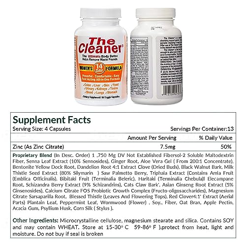 Century Systems The Cleaner Detox, Powerful 14-Day Complete Internal Cleansing Formula Century Systems