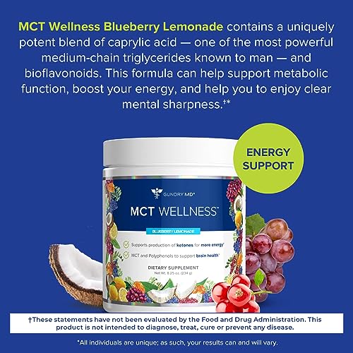 Gundry MD MCT Wellness Powder to Support Energy, Ketone Production and Brain Health
