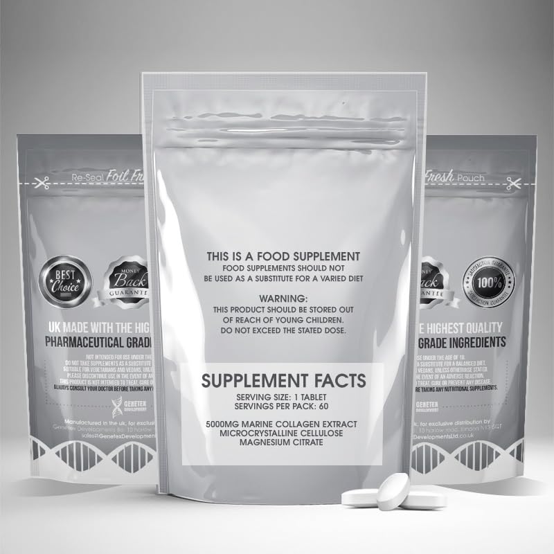 Marine Collagen Peptides Supplements for Men & Women - Collagen Pills