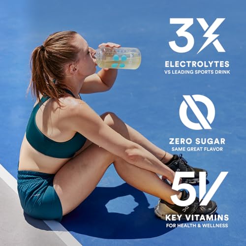 DripDrop Hydration - Zero Sugar Electrolyte Powder Packets Keto - Lemon Lime - 32 Count DripDrop