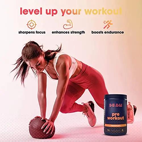 BEAM Pre-Workout Powder | Vegan Energy Booster Powdered Drink with All-Natural BEAM