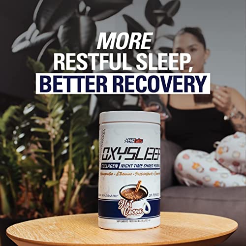 EHP Labs OxySleep Collagen Peptides Powder Night Time Shred - Promotes Deep Sleep