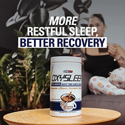 EHP Labs OxySleep Collagen Peptides Powder Night Time Shred - Promotes Deep Sleep