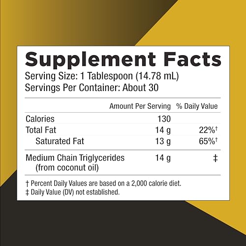Keto Science Ketogenic MCT Oil Dietary Supplement, Made from 100% Coconuts, Sustained Keto Science