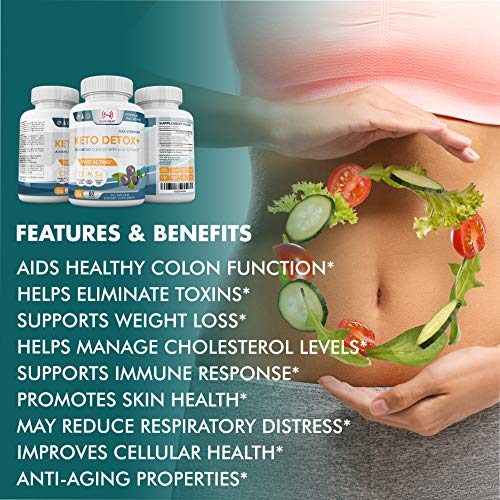 Advanced Keto Colon Cleanser & Detox for Weight Loss - Aids Healthy Colon Function
