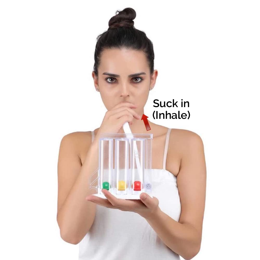 HealthAndYoga(TM) Deep Breathing Exerciser - Breath Exercise Measure