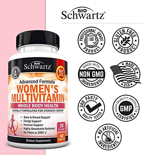 Multivitamin for Women with Vitamin D3 - Multivitamins for Bone Breast Skin Joint BioSchwartz
