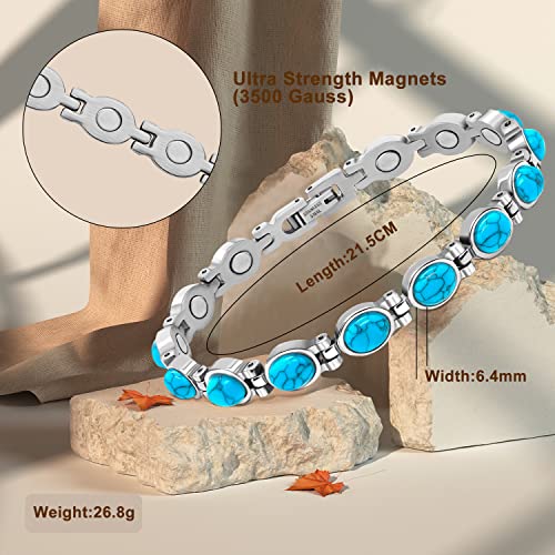 JEROOT Magnetic Bracelets for Women, Magnetic Bracelets with 3500 Gauss Exquisite
