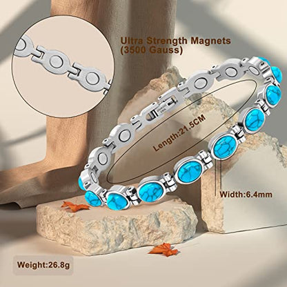 JEROOT Magnetic Bracelets for Women, Magnetic Bracelets with 3500 Gauss Exquisite
