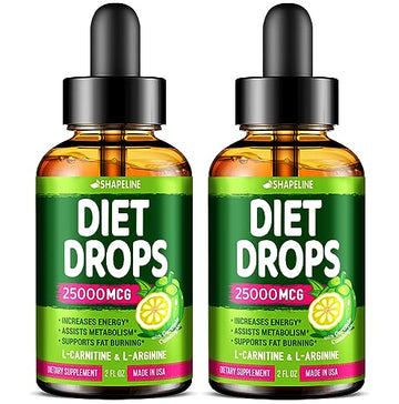 (Pack of 2) Weight Loss Drops - Made in USA - Appetite Suppressant for Women & Men 