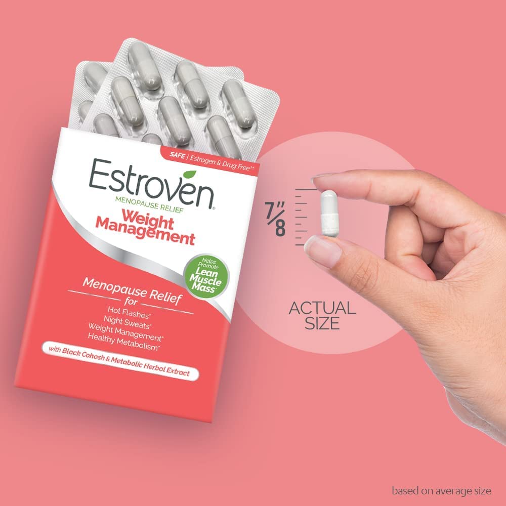 Estroven Weight Management for Menopause Relief - 30 Ct. & Mood Boost for Menopause Relief - 30 Ct