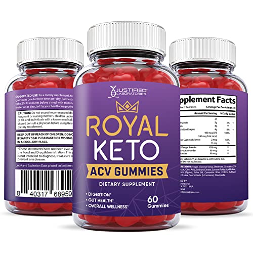 Justified Laboratories Royal Keto ACV Gummies 1000MG with Pomegranate Juice Beet Root Justified Laboratories