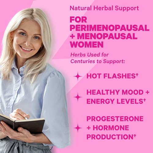 Pink Stork Menopause Supplements for Women with Ashwagandha and Black Cohosh Pink Stork