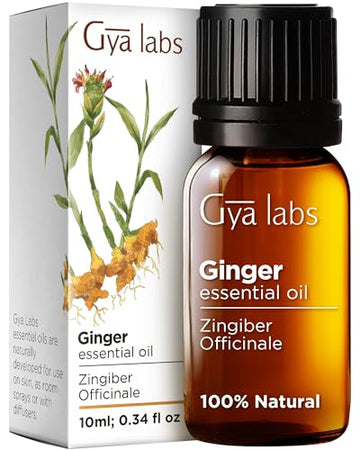 Gya Labs Ginger Oil for Comfort - Natural Ginger Essential Oil for Massage Oil - Ginger Oil 