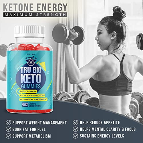 Rillvo TruBio Keto ACV Gummies - Advanced Formula Tru Bio (60 Gummies), fewnt Rillvo