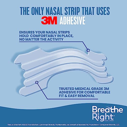 Breathe Right Nasal Strips | Extra Strength | Clear | For Sensitive Skin Breathe Right