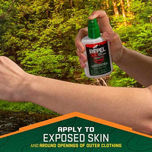 Repel 100 Insect Repellent, Pump Spray, 4-Fluid Ounces, 10-Hour Protec Repel