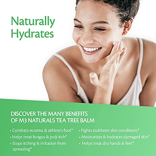 Tea Tree Oil Foot Balm - Natural Remedy for Athletes Foot, Toenail Repair M3 Naturals