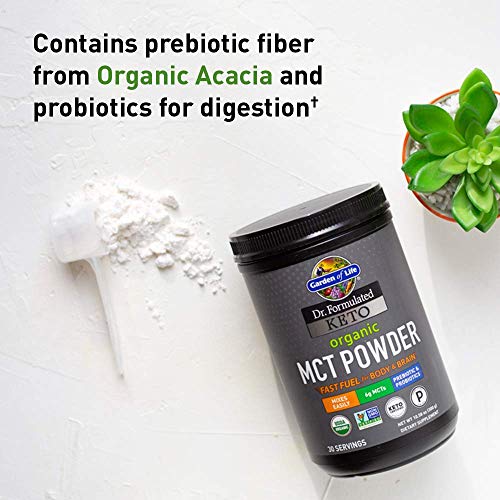 Garden of Life Dr. Formulated Keto Organic MCT Powder - 30 Servings, 6g MCTs