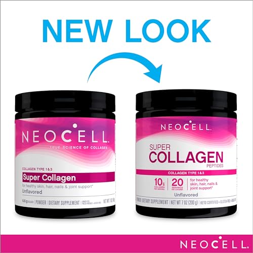 NeoCell Super Collagen Powder, 10g Collagen Peptides per Serving, Gluten Free NeoCell