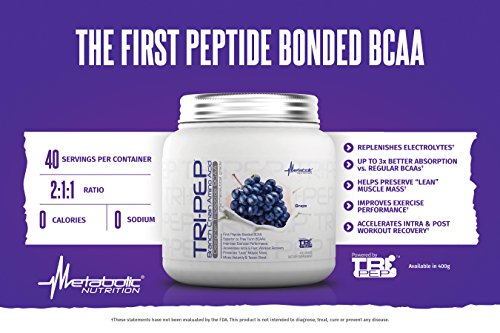 Metabolic Nutrition - TRIPEP - Tri-Peptide Branch Chain Amino Acid, BCAA Powder Metabolic Nutrition