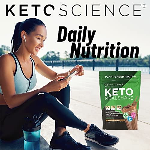 Keto Science Plant Based Protein, Keto Meal Shake, Supports Weight Management