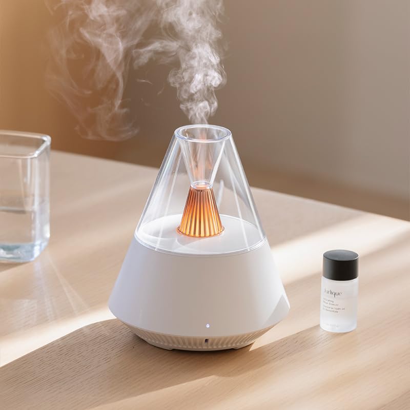 TriPro Essential Oils Aroma Diffuser,Portable Humidifier with Cool Mist and Warm Light Effect,Remote Control