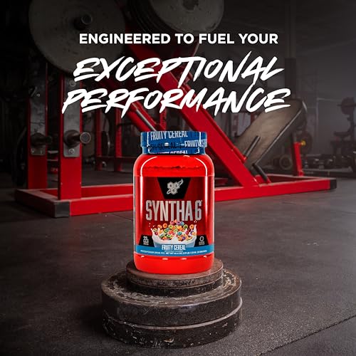 BSN SYNTHA-6 Whey Protein Powder with Micellar Casein, Milk Isolate, Fruity Cereal BSN