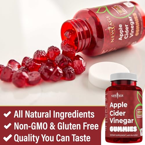 NEW AGE Apple Cider Vinegar Gummies 2-Pack - 120 Count - Immunity & Detox NEW AGE