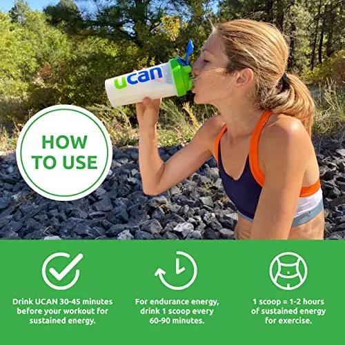 UCAN Energy Powder, Cran-Raz, Keto, Sugar-Free Pre & Post Workout for Men & Women UCAN