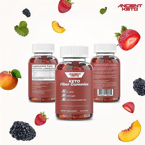 Sugar Free Keto Fiber Gummies for Adults | Keto Vitamin Supplement Ancient Keto