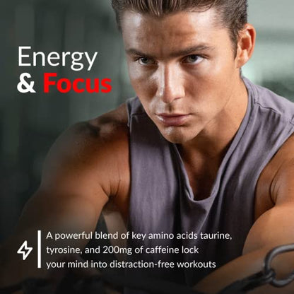 FORCE FACTOR Test X180 Pre-Workout Powder & Energy Supplement, Boost Focus